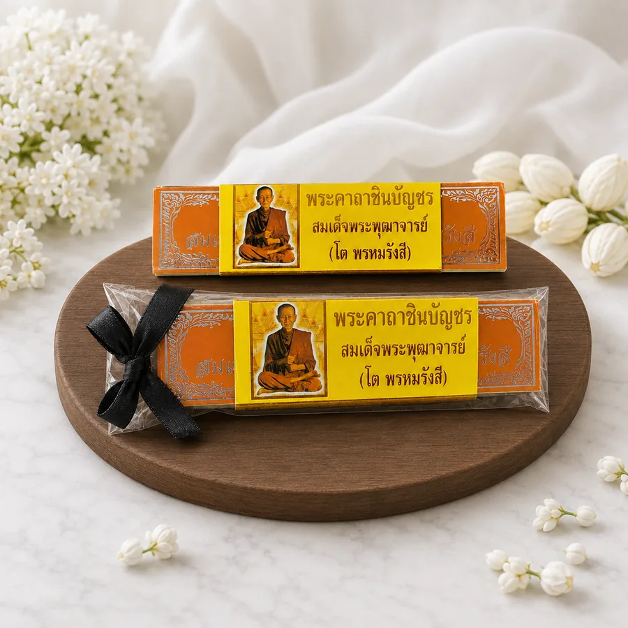 หนังสือพระคาถาชินบัญชรของชำร่วยงานศพ Anatta