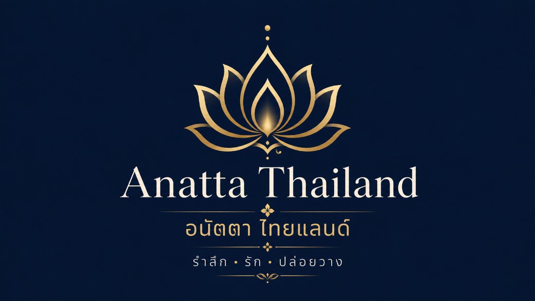 โลโก้ Anatta Thailand อนัตตา ไทยแลนด์ — รำลึก · รัก · ปล่อยวาง